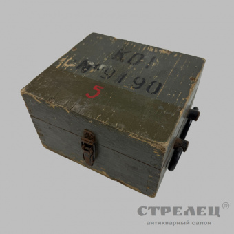 фото — квадрант оптический (ко-1) в деревянном футляре. ссср, 1963 год